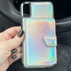 Casemate iPhone X phone case with mirror and pocket for cards